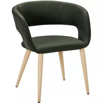 Кресло Hugs тёмно-зеленый/нат.дуб R-Home арт.410131132h_Dark_Green_н.дуб