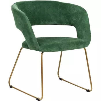 Кресло Hugs зеленый/Линк золото R-Home арт.410131104h_green_золото_линк