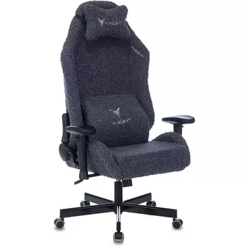 Кресло игровое T1 синий экомех с подголов. крестовина металл (Knight)