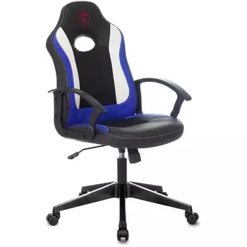 Кресло игровое Zombie 11 черный/синий текстиль/эко.кожа крестовина пластик (Zombie)