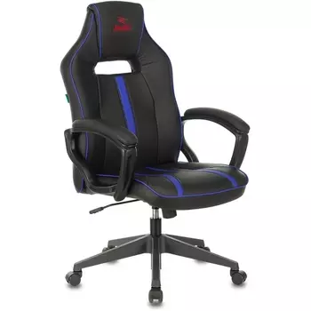 Кресло игровое A3 черный/синий эко.кожа крестовина пластик (Zombie)