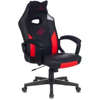 Кресло игровое HERO BATTLEZONE черный/красный эко.кожа с подголов. крестовина пластик (Zombie)