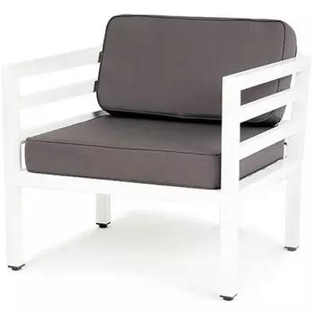 Кресло интерьерное, каркас из алюминия 4SIS Глория GLO-A-1-001 White
