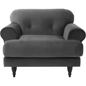 Кресло Italia ОГОГО (арт.328719), (Ткань/Темно-серый) ОГОГО Обстановочка!