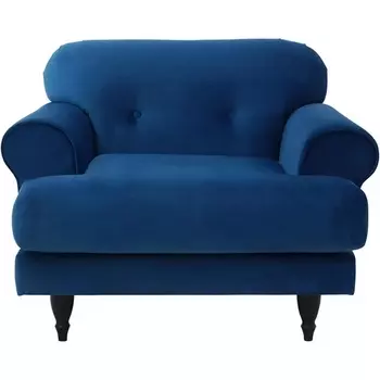 Кресло Italia ОГОГО (арт.329829), (Ткань/Темно-синий) ОГОГО Обстановочка!