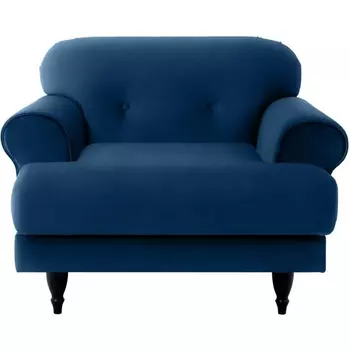 Кресло Italia ОГОГО (арт.339454), (Ткань/Синий,Белый) ОГОГО Обстановочка!