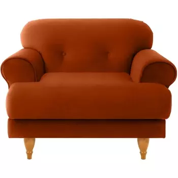 Кресло Italia ОГОГО (арт.339946), (Ткань/Оранжевый) ОГОГО Обстановочка!