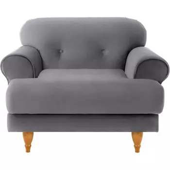 Кресло Italia ОГОГО (арт.339947), (Ткань/Серый) ОГОГО Обстановочка!