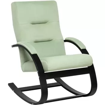 Кресло-качалка Leset Милано (Фанера,Березовый шпон,Металл,Велюр/Бирюзовый) арт.2500000082528