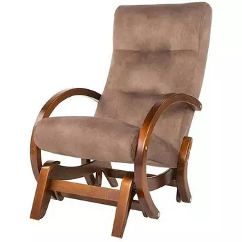 Кресло-качалка маятник Мэтисон ткань орех, каркас вишня от фабрики Mebelik