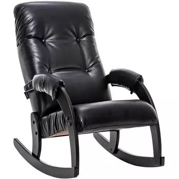 Кресло-качалка Модель 67 Венге, к/з Vegas Lite Black Leset