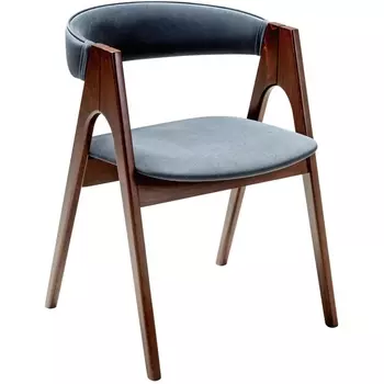 Кресло Kaede Grey/Темный орех R-Home арт.400015121h_diaggrey_nut