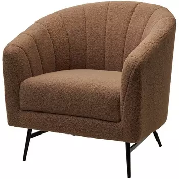 Кресло KALMAR NINI-02 Тауп, teddy / черный каркас М-City M-City