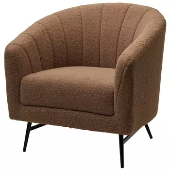 Кресло KALMAR NINI-02 Тауп, teddy / черный каркас М-City M-City