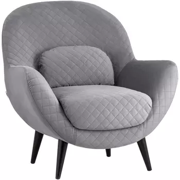 Кресло Карл велюр серый Stool Group Карл УТ000036310