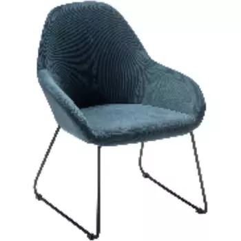 Кресло Kent Diag blue/Линк R-Home арт.410119153h_Diagblue_черн_линк