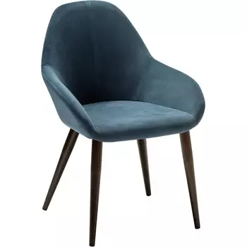 Кресло Kent Diag blue/т.орех R-Home арт.410119152h__Diagblue_т.орех