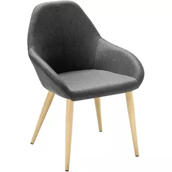 Кресло Kent темно-серый/нат.дуб R-Home арт.410119131h_ТмСер_н.дуб