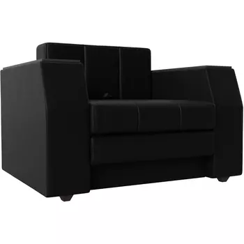 Кресло-кровать Атлантида (экокожа черная) Лига Диванов 28411