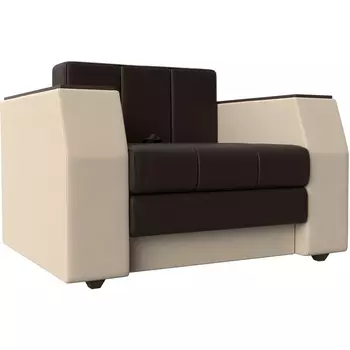 Кресло-кровать Атлантида (Экокожа коричневый) Лига Диванов 113884