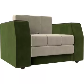 Кресло-кровать Атлантида (Микровельвет бежевый) Лига Диванов 113852