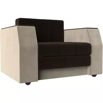 Кресло-кровать Атлантида (Микровельвет коричневый) Лига Диванов 113851