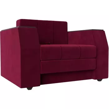 Кресло-кровать Атлантида (Микровельвет красный) Лига Диванов 113857