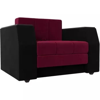 Кресло-кровать Атлантида (Микровельвет красный) Лига Диванов 113858