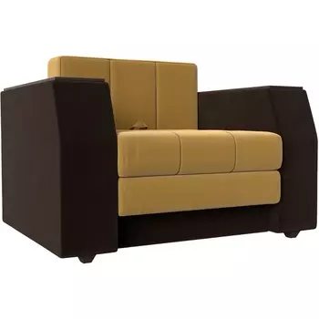 Кресло-кровать Атлантида (Микровельвет желтый) Лига Диванов 113860