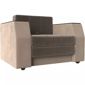 Кресло-кровать Атлантида (Велюр коричневый) Лига Диванов 113850