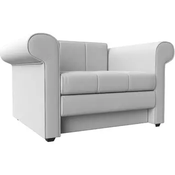 Кресло-кровать Берли (экокожа белая) Лига Диванов 101291