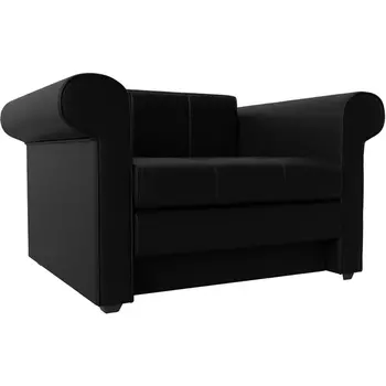Кресло-кровать Берли (экокожа черная) Лига Диванов 101293