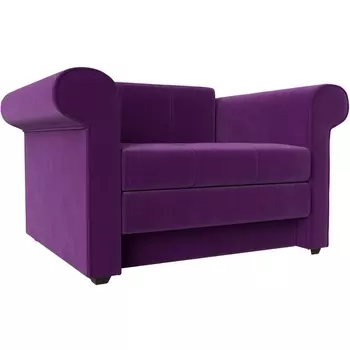 Кресло-кровать Берли (микровельвет фиолетовый) Лига Диванов 101285