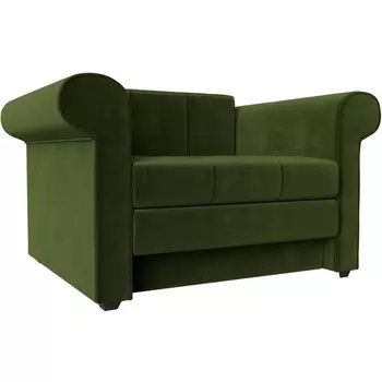Кресло-кровать Берли (микровельвет зеленый) Лига Диванов 101283