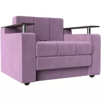Кресло-кровать Мираж (Микровельвет/Фиолетовый) Лига Диванов 120459