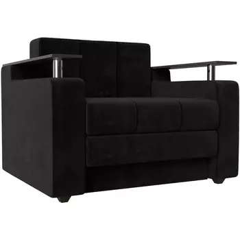 Кресло-кровать Мираж (Велюр/Черный) Лига Диванов 120484