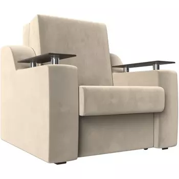 Кресло-кровать Сенатор 80 (Микровельвет/Бежевый) Лига Диванов 119846