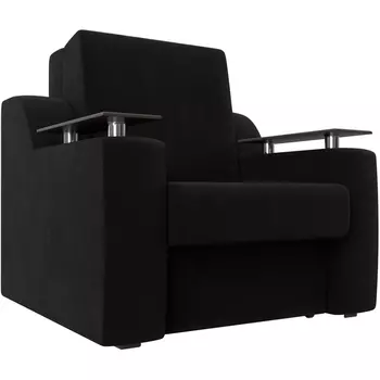 Кресло-кровать Сенатор 80 (Микровельвет/Черный) Лига Диванов 119853