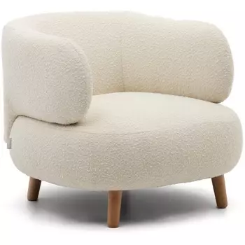 Кресло La Forma (ex Julia Grup) Luisa (Белый/ Бук,Пенополиуретан)