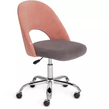 Кресло LATINA розовый/серый (флок) (Tetchair)