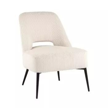 Кресло лаунж Бостон велюр рельефный молочный Stool Group арт.УТ000039982