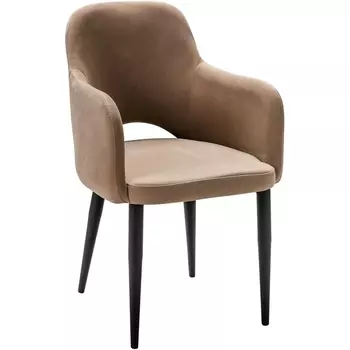 Кресло Ledger Diag beige/черный R-Home арт.410124140h_Diag beige_черный