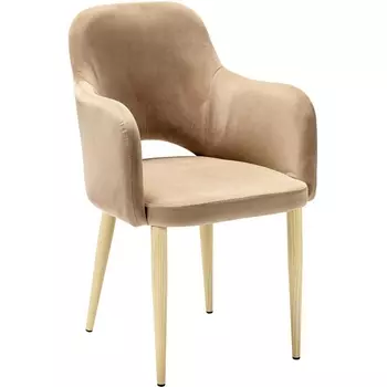 Кресло Ledger Diag beige/нат.дуб R-Home арт.410124141h_Diag beige_н.дуб