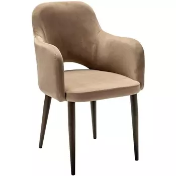 Кресло Ledger Diag beige/т. орех R-Home арт.410124142h_Diag beige_т.орех