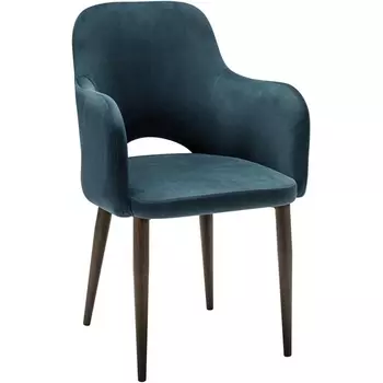 Кресло Ledger Diag blue/т. орех R-Home арт.410124162h_Diag blue_т.орех