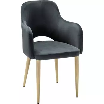 Кресло Ledger Diag grey/черный R-Home арт.410124151h_Diag grey_н.дуб