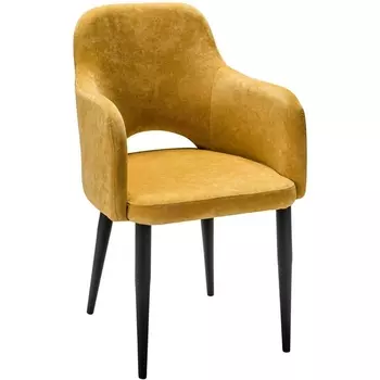 Кресло Ledger желтый/черный R-Home арт.410124100h_sun_черный