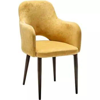 Кресло Ledger желтый/т. орех R-Home арт.410124102h_sun_т.орех