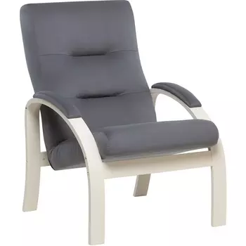 Кресло Leset Лион (Фанера,Березовый шпон,Металл,Велюр/Серый) арт.2500000189159