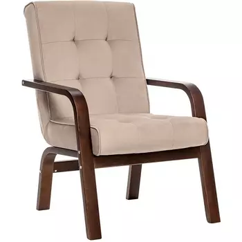 Кресло Leset Модена (Фанера,Березовый шпон,Велюр/Бежевый) арт.2500000118098